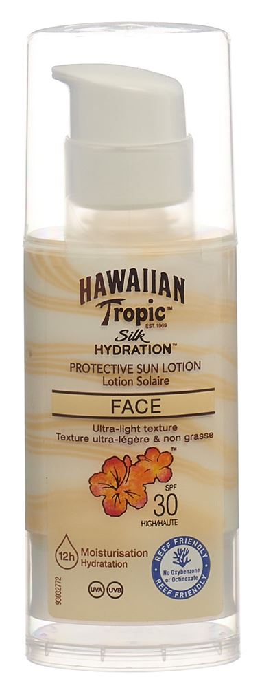 HAWAIIAN TROPIC Sonnenlotion Silk Hydration Gesicht Lot LSF30 Disp 50 ml