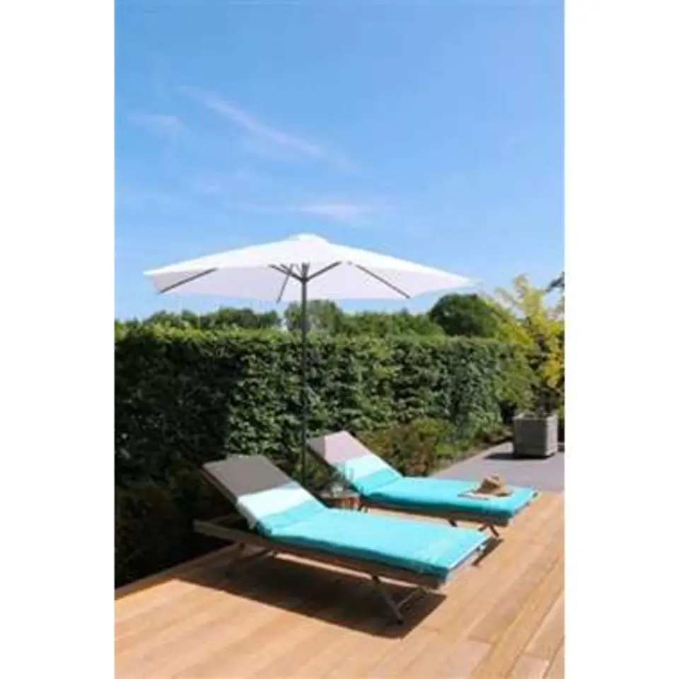 PimXL Luxe 8-ribs Parasol - Ø300cm - Wit
