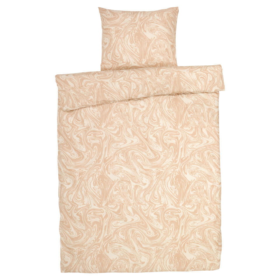 Dekbedovertrek Marble Soft Pink 240x220 cm