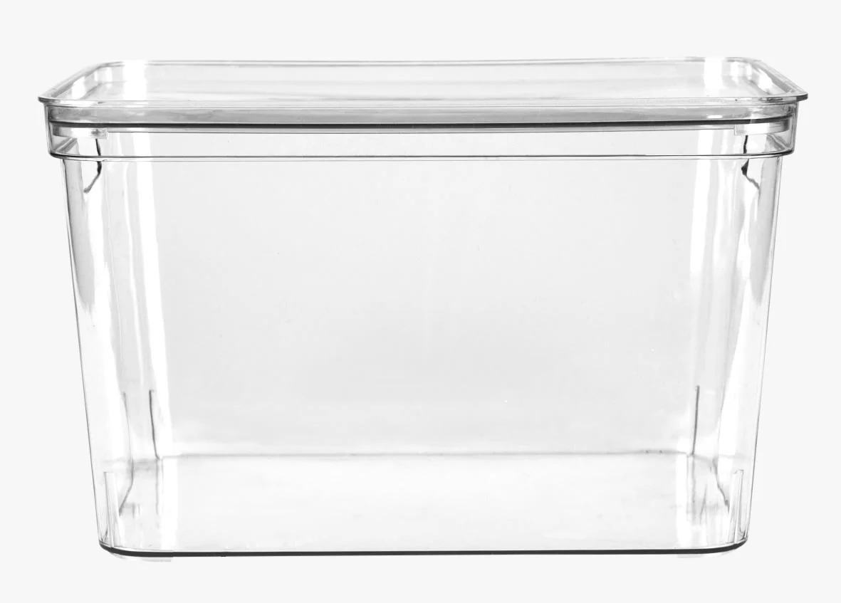 Oppbevaringsboks transparent - 17x26x12 cm