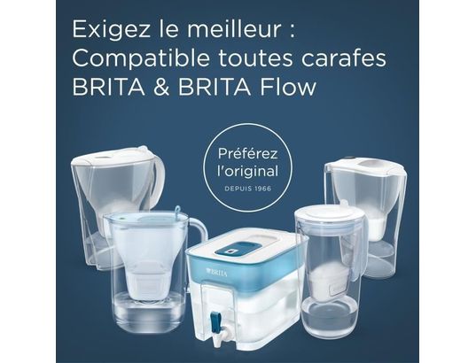 BRITA - Carafe Style essential – 2,4 l – bleu minéral – 1059111