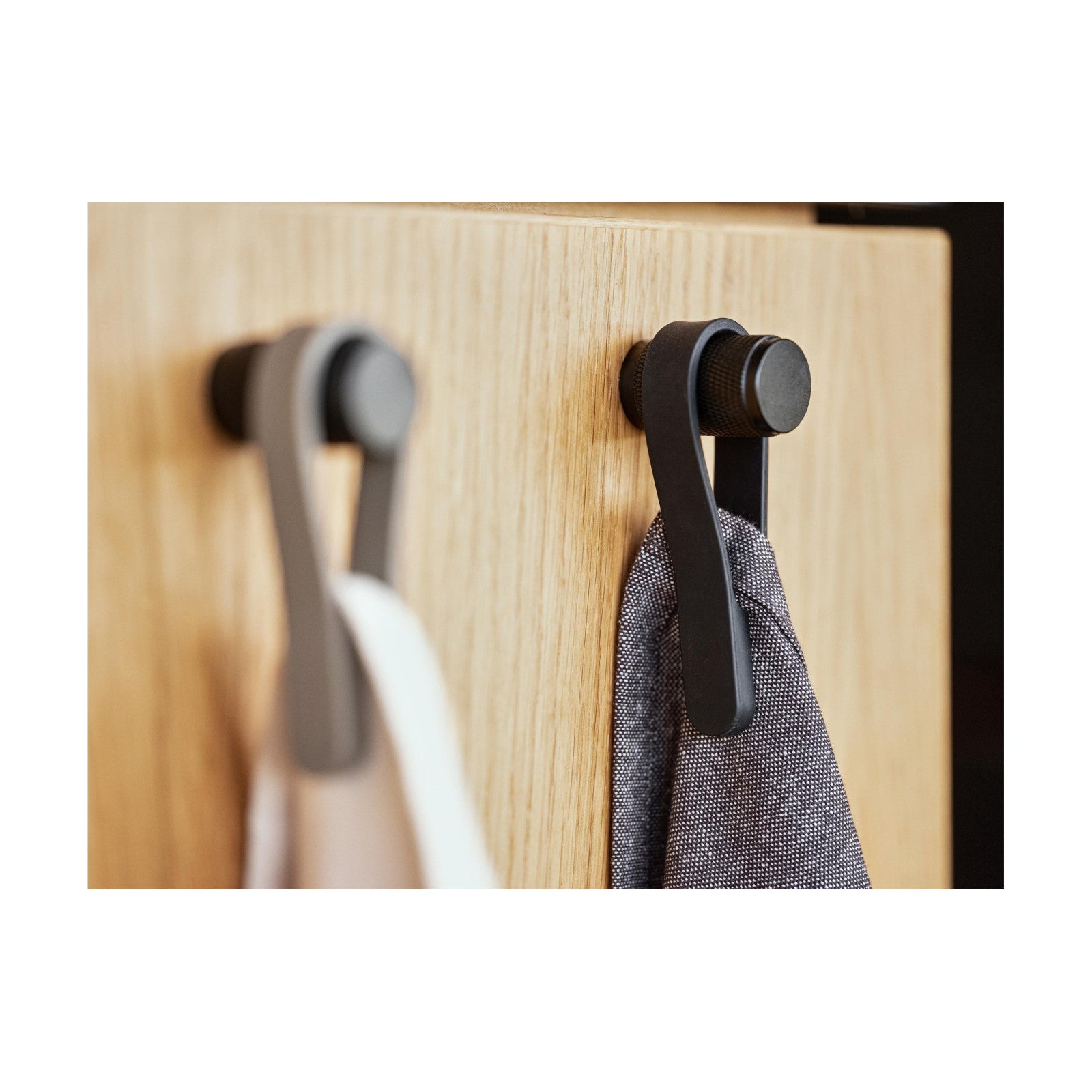 Handtuchhalter Loop 2 Stück, Schwarz