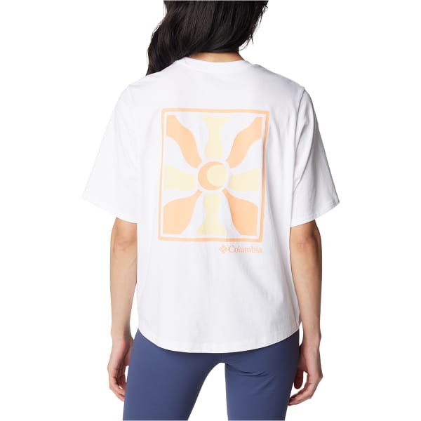 T-shirt COLUMBIA W NORTH CASCADES GRAPHIC SHORT SLEEVE TEE WHITE/WAVY RAYS