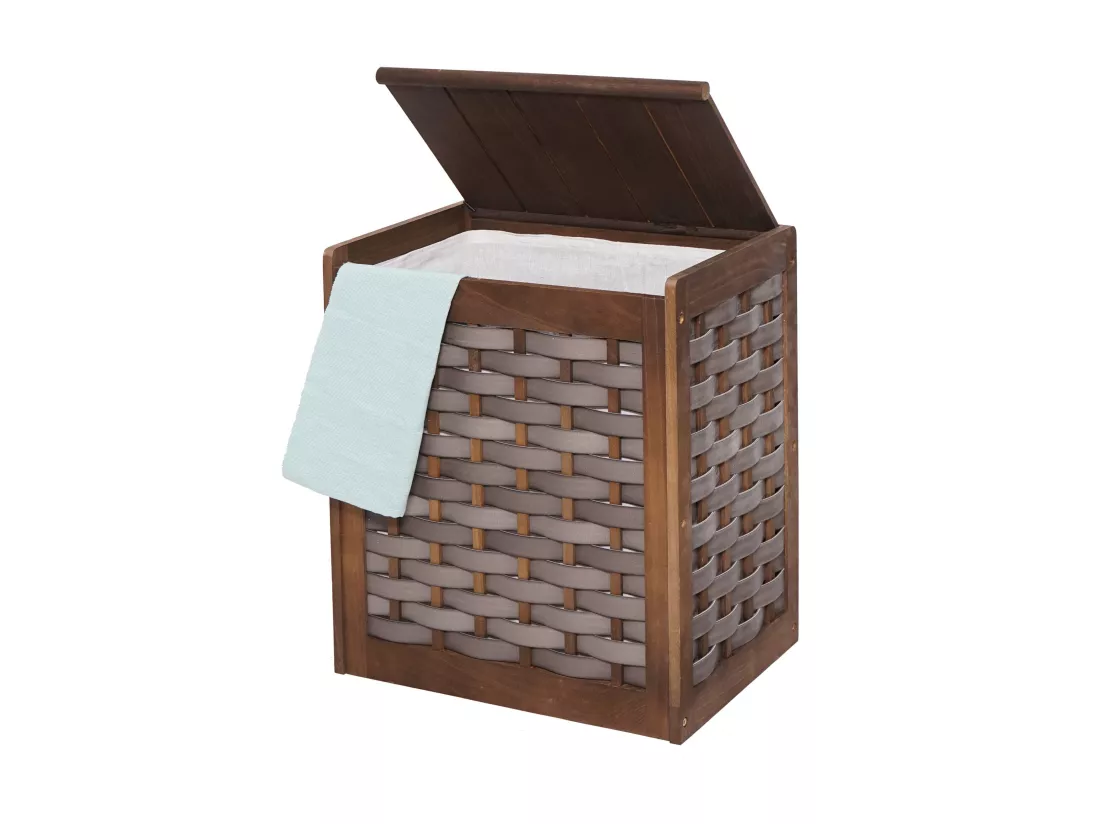 Panier à linge MCW-G37, brun