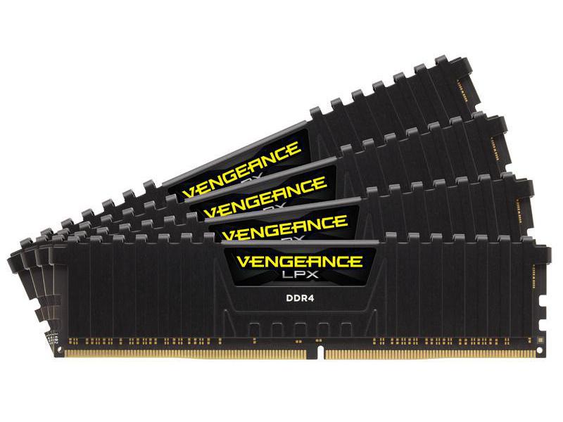 Corsair DDR4-RAM Vengeance LPX Black 3200 MHz 4x 16 GB High-Performance Arbeitsspeicher