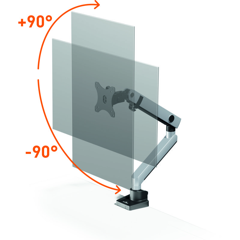 Bras support écran simple SELECT PLUS fixation sur table