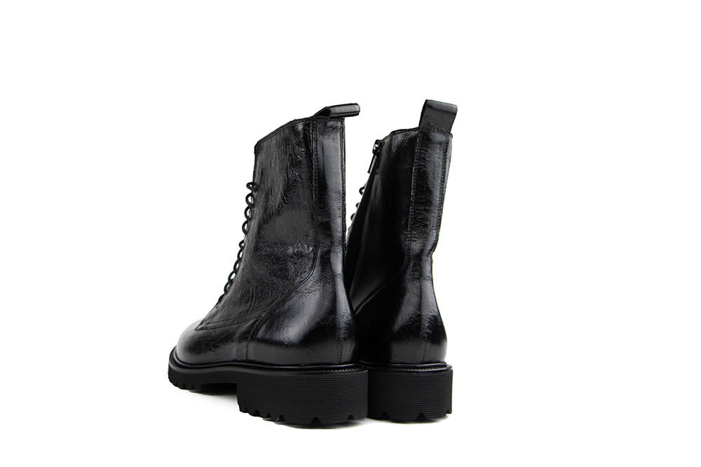 Durea Veterboot Zwart Print
