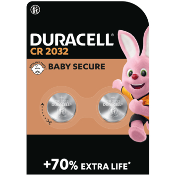 Duracell Batterij CR2032 Lithium-knoopcelbatterij 3V 2 stuks