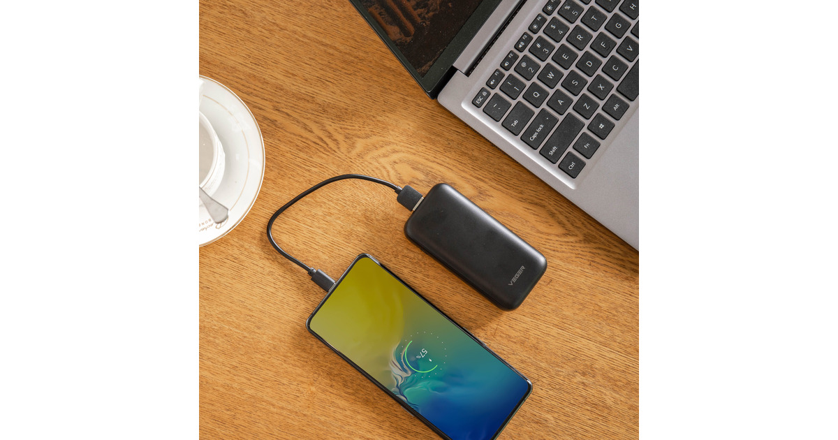 VEGERS10 powerbank 10.000mAh  (Zwart)