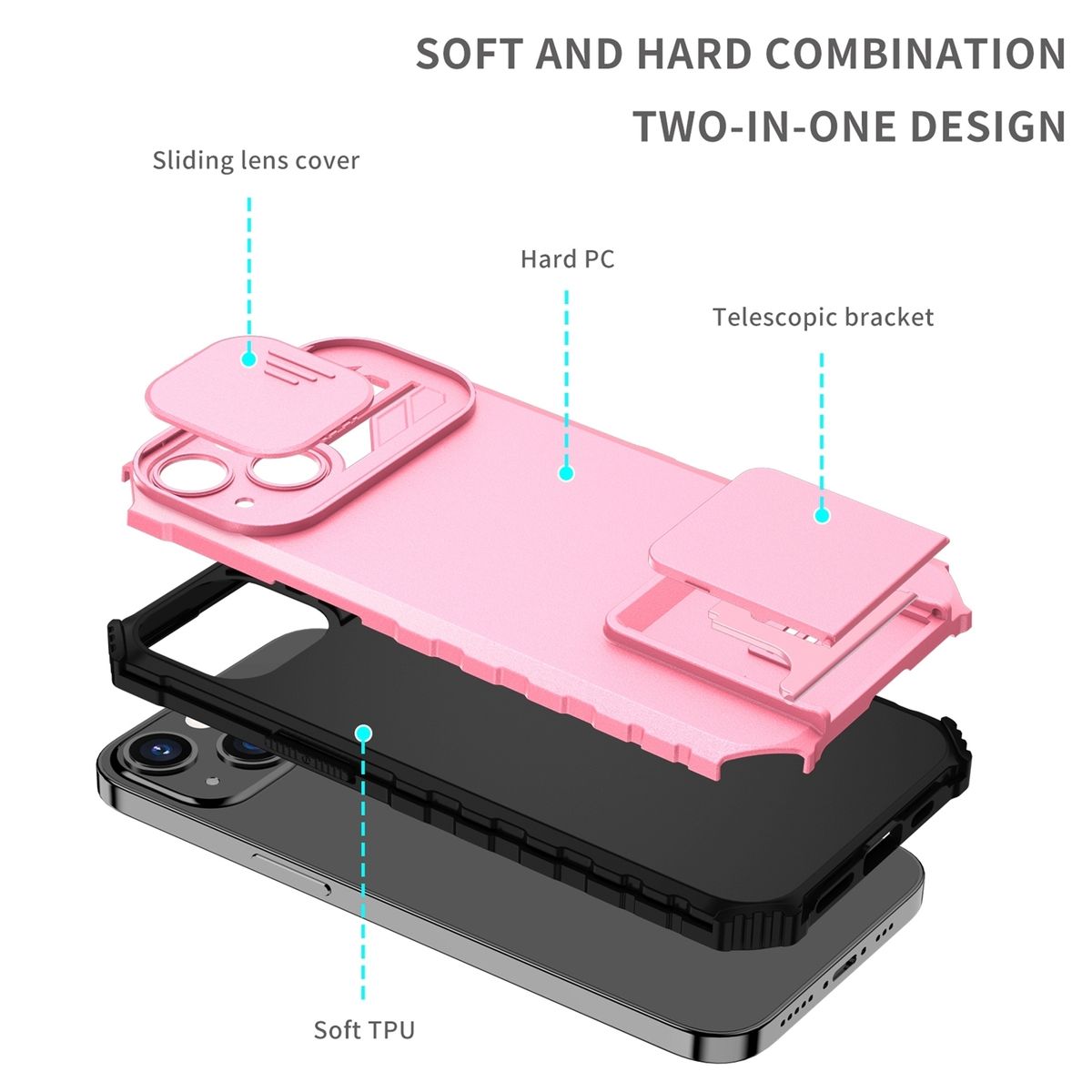Hülle für Apple iPhone 15 Schutz Handy Case Cover Kamera Tasche Etuis Bumper Neu