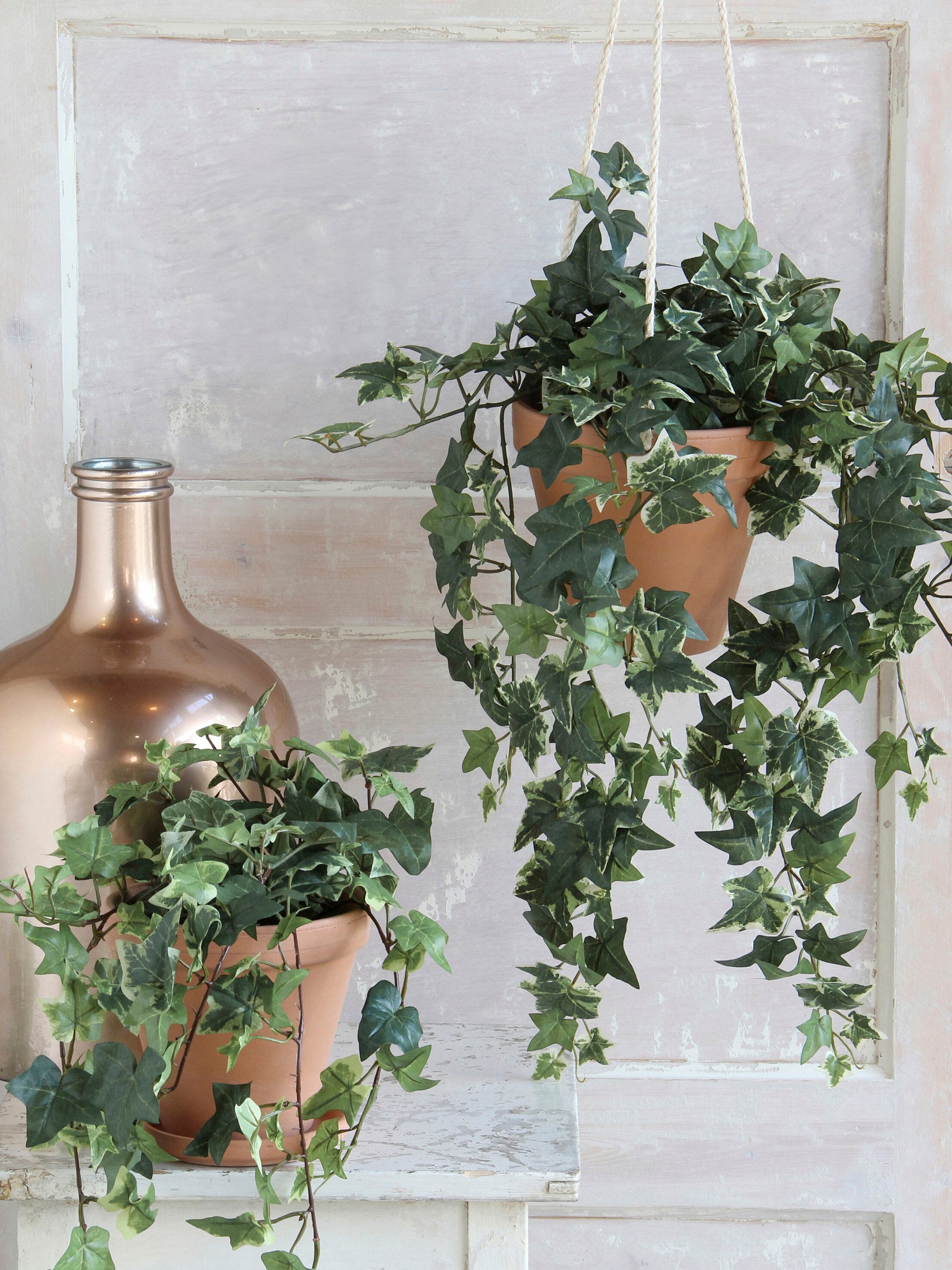 Mica Decorations Kunstplant - hedera - klimop - groen - 45 cm