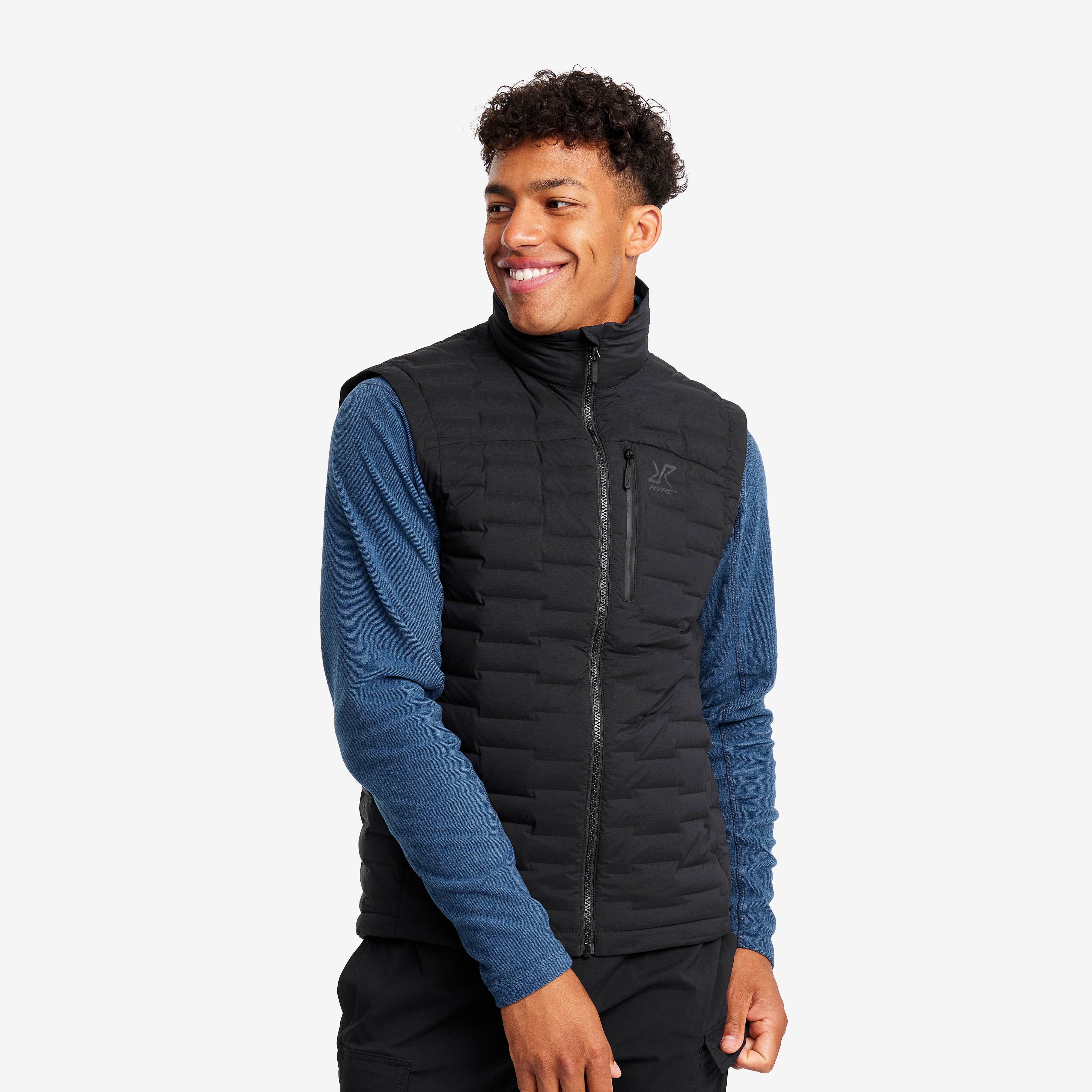 Flex Stretch Down Vest Herre Black