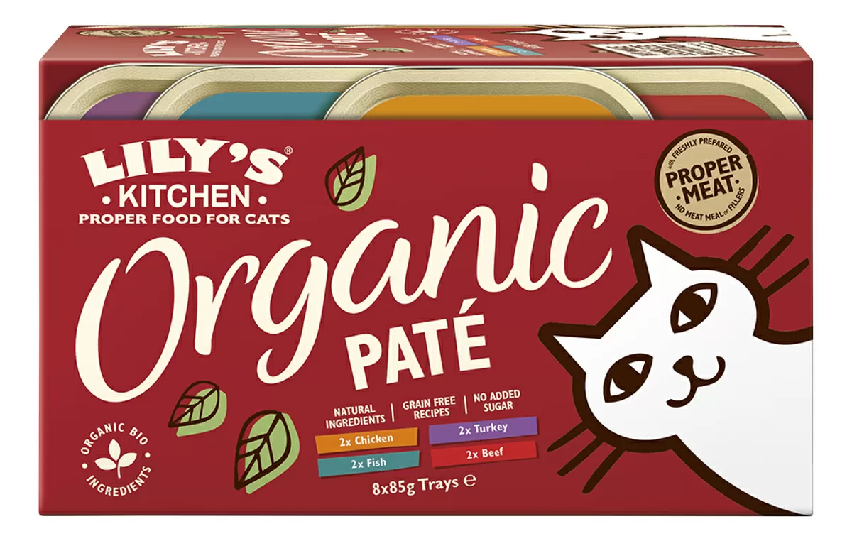 Lily´s Kitchen vådfoder til kat, Organic Multipack - 8 stk.