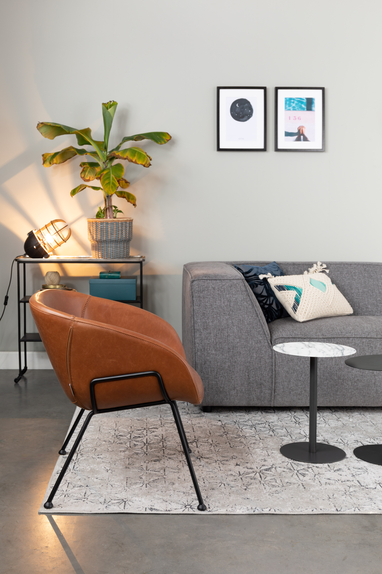 Loungestoel Feston Zuiver Feston lounge chair zwart