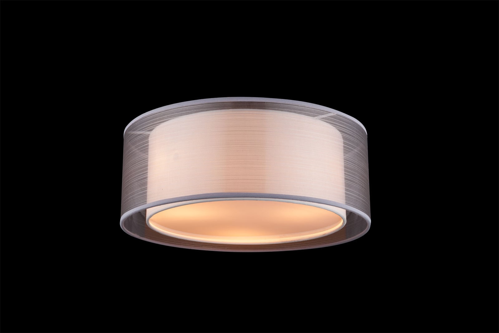 GLOBO Retrofit Deckenlampe Theo 40x17,5 cm grau