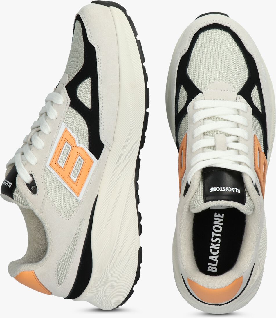 grijze blackstone lage sneakers flint moss