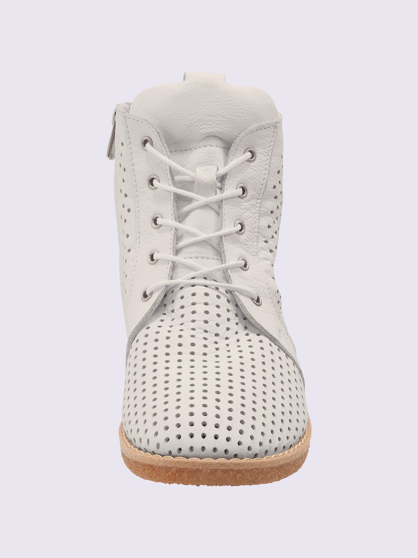 Bottines à lacets cuir nappa de vache