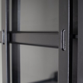 Buffetschrank LAGOS 166 x 214 cm schwarz