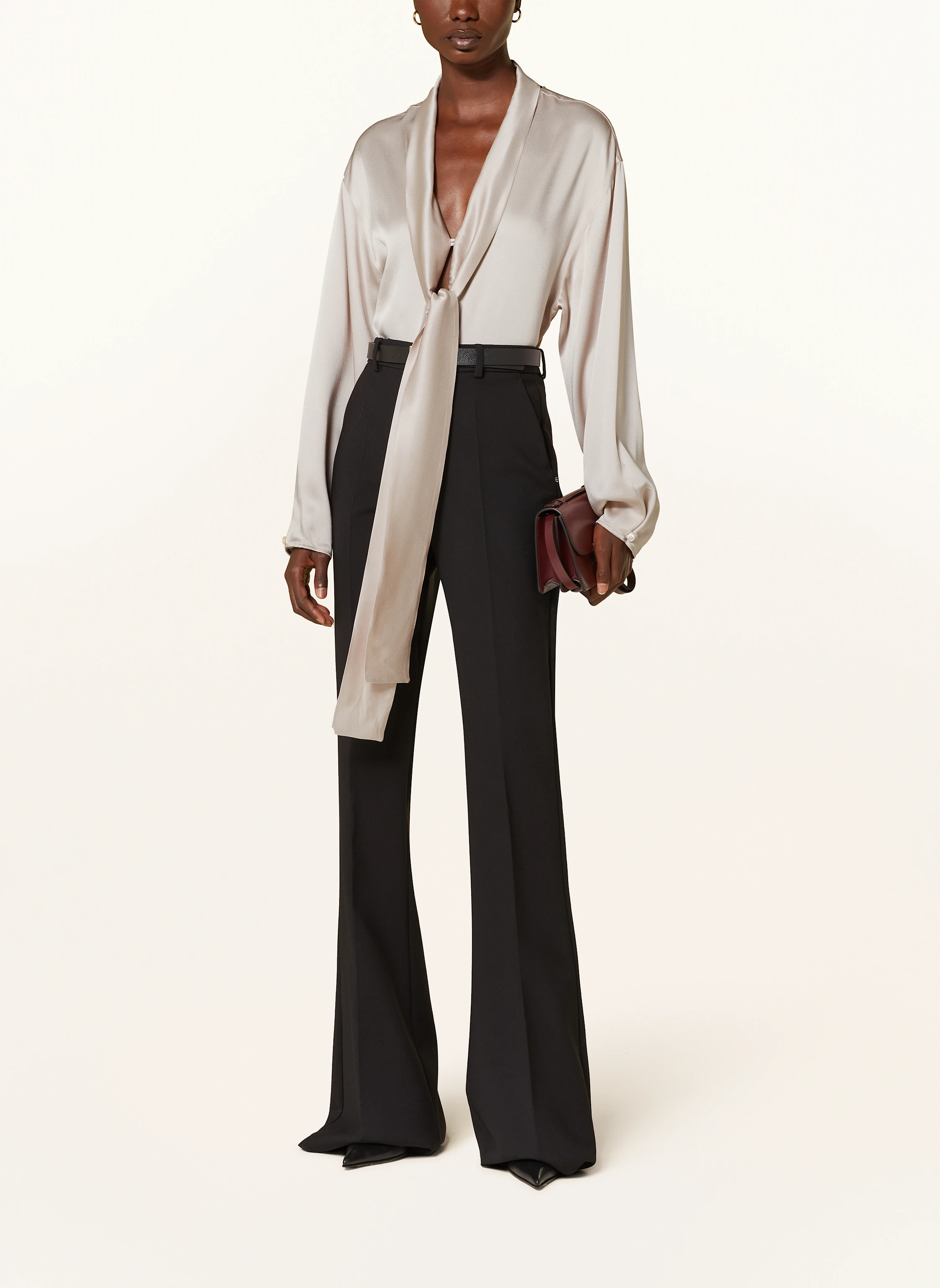 VICTORIA BECKHAM Schluppenbluse aus Satin