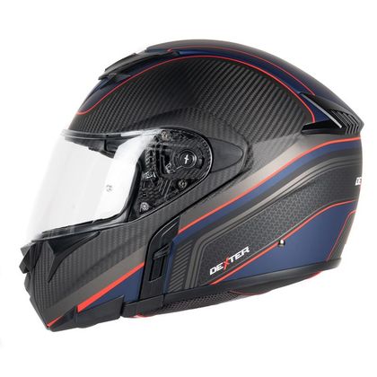 Casque Dexter ADRON CARBON DECAL MATT 22.06 - Bleu / Rouge