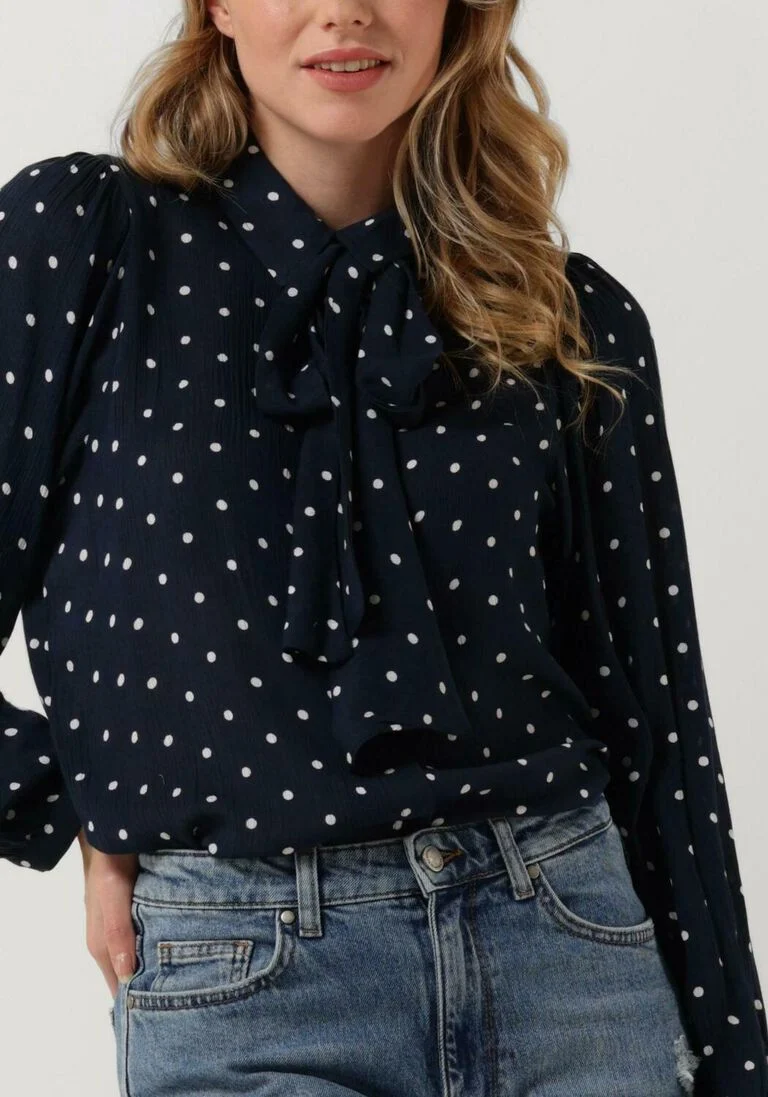 LOLLYS LAUNDRY donkerblauwe lollys laundry blouse ellie shirt