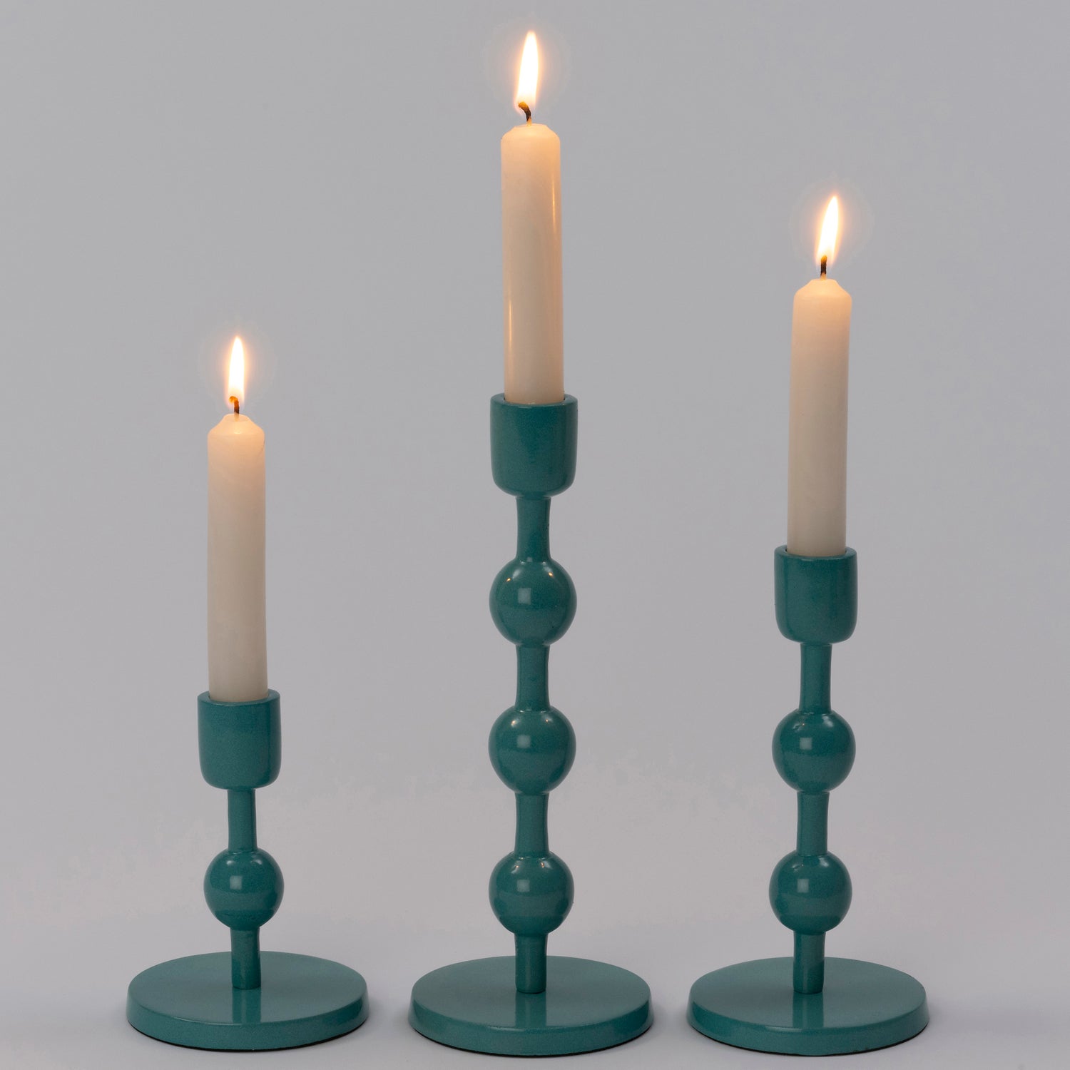 Intratuin kandelaar Katy blauw D 9 H 12 cm