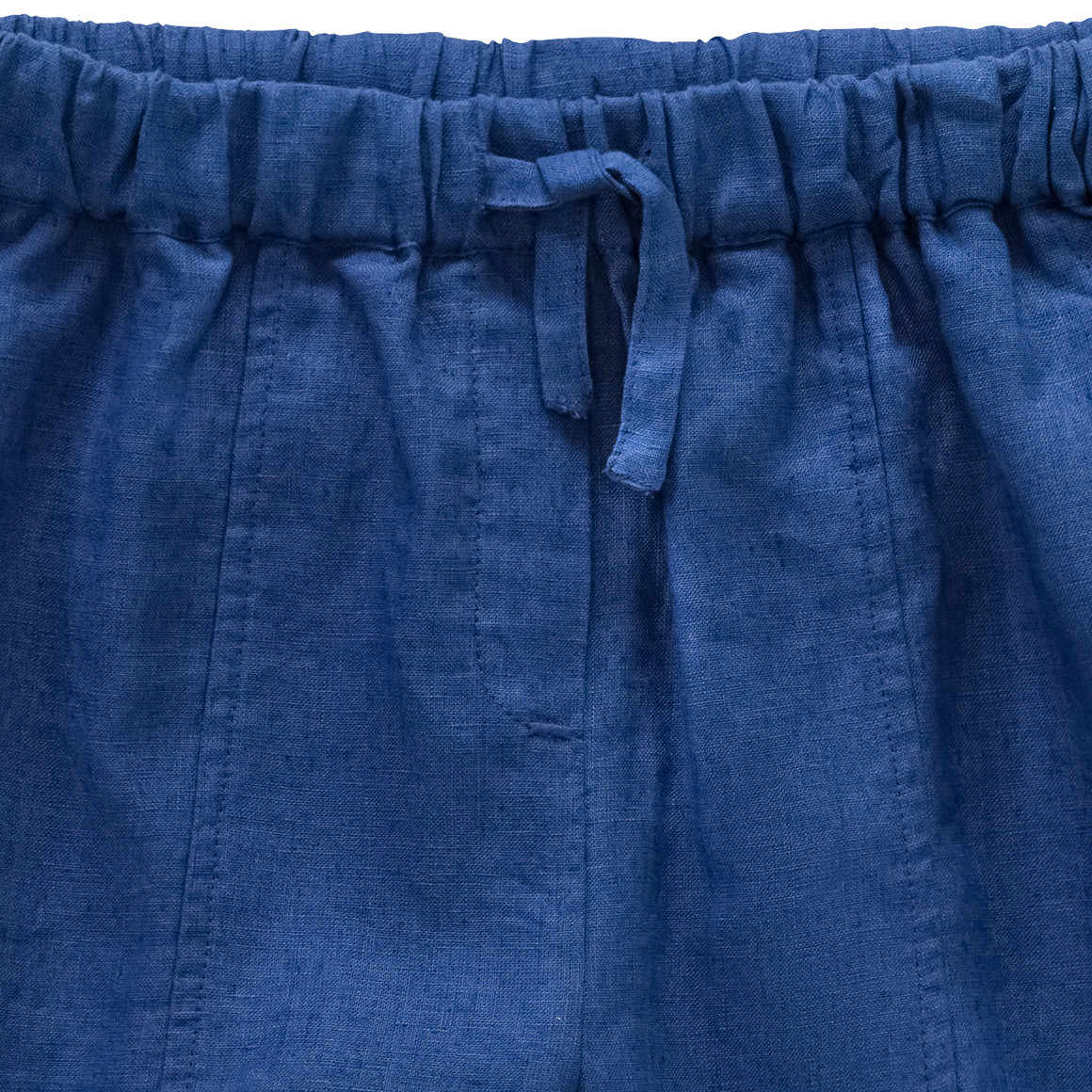 Jonas Nielsen Mädchen Leinen-Shorts mit Tunnelzug königsblau