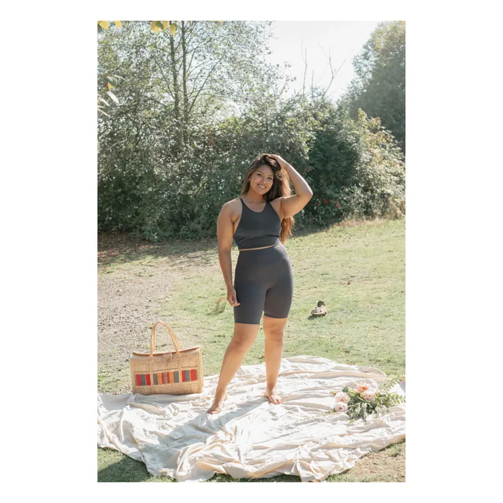 Girlfriend Collective Brassière Topanga | Gris foncé