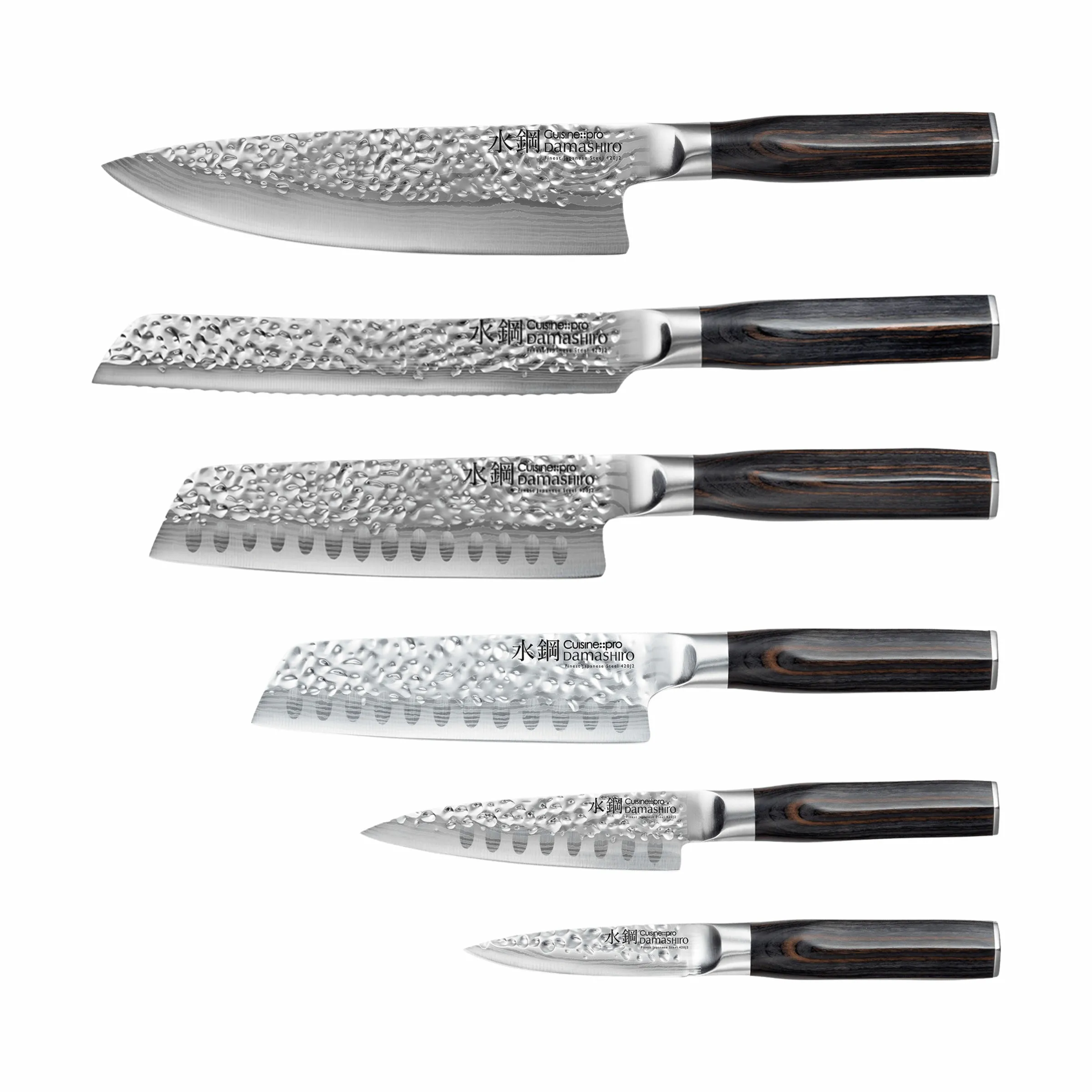 THE CUSTOM CHEF™ Damashiro® EMPEROR Shi Knivblok - 7 dele