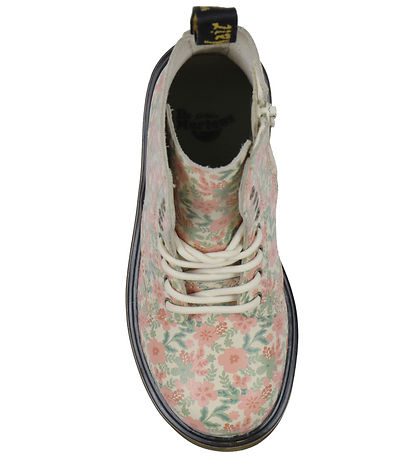 Dr. Martens Stiefel - 1460 Pascal - Cloud Cream m. Blumen