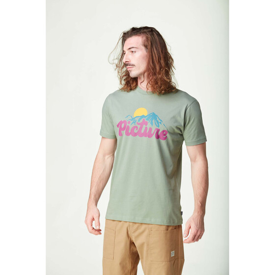 Picture Julka Tee Green Spray Men FA24