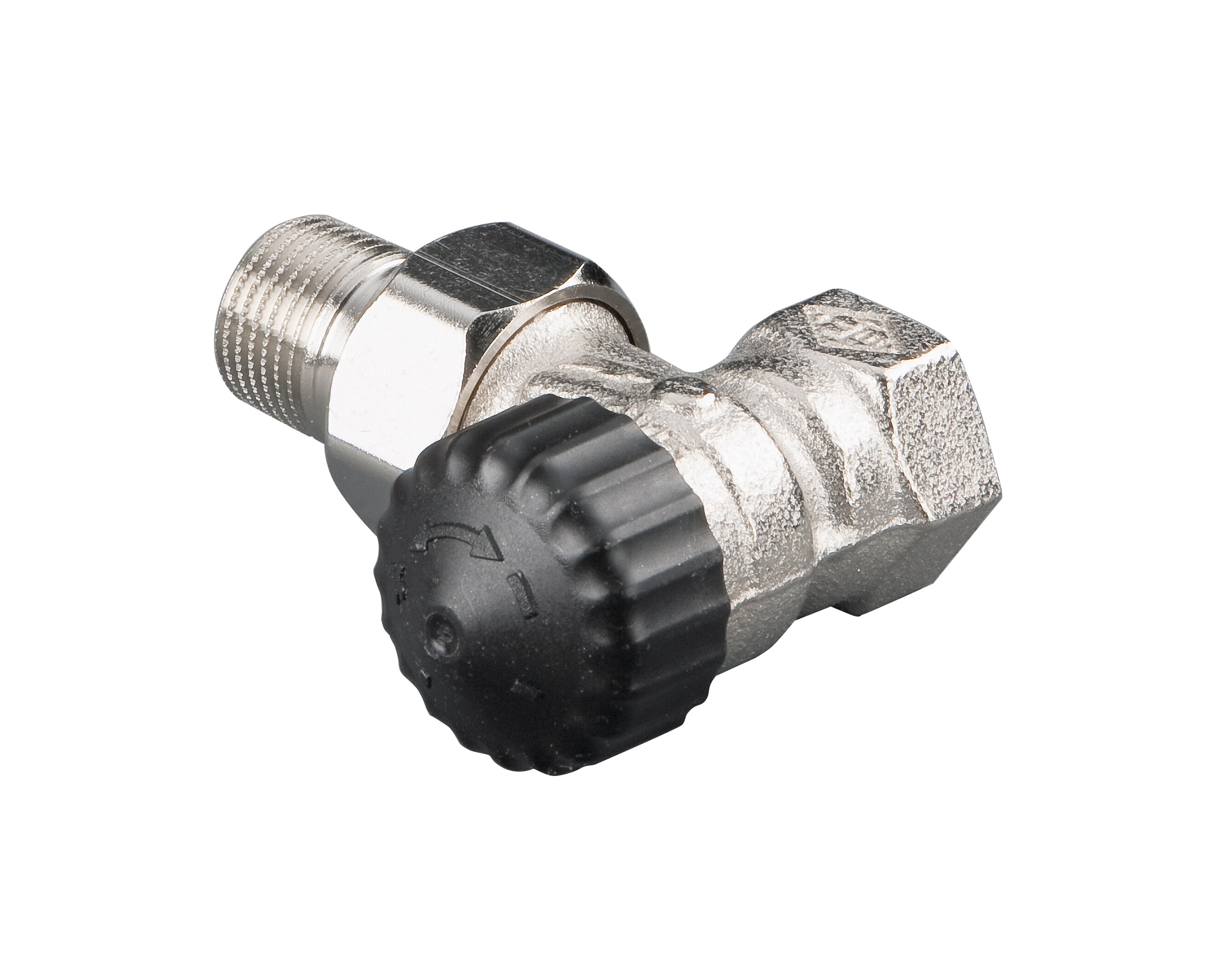 HEIMEIER Thermostat-Ventil 1/2 Z Eck, vernickelt