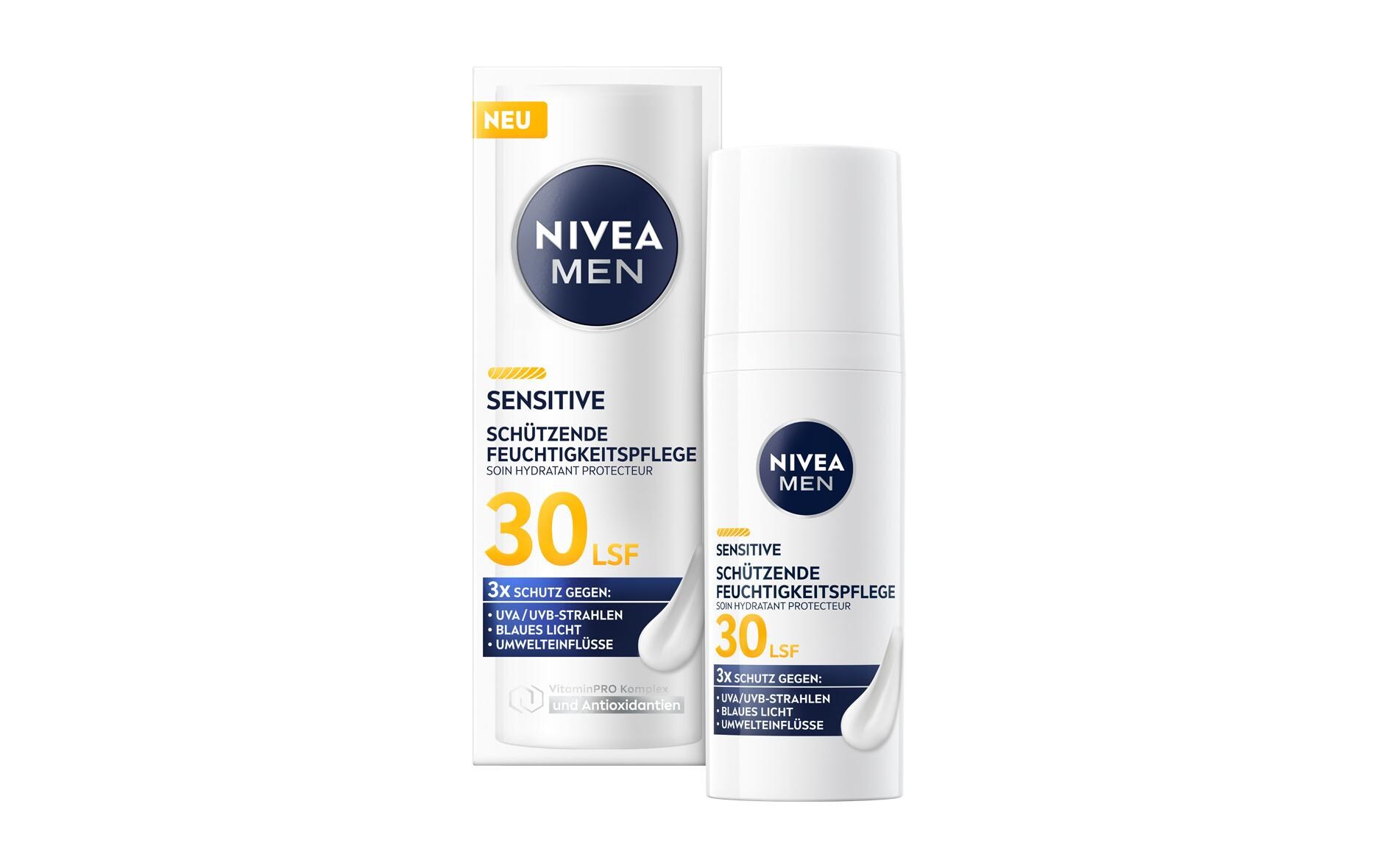 Sensitive Schützende Feuchtigkeitspflege LSF30 30 mlMen Care Sensitive Pflege LSF 30