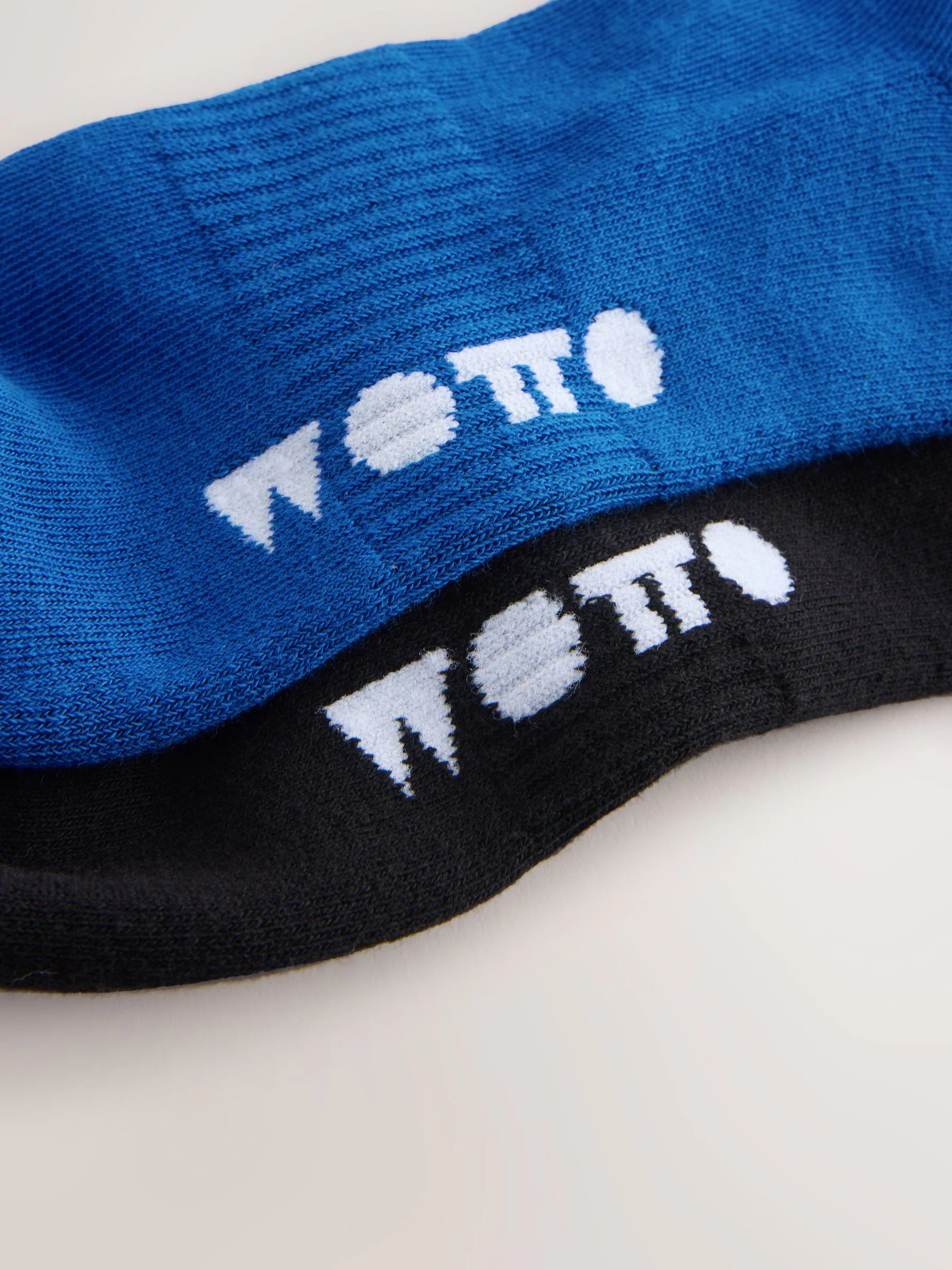 Zwart/Blauw - Wotto License Pattern Sports Socks 2 Pack