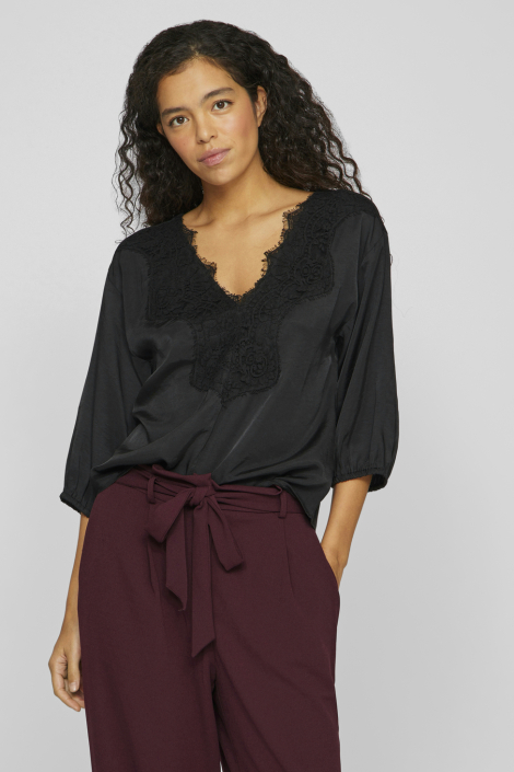 Vila zwarte dames t-shirt