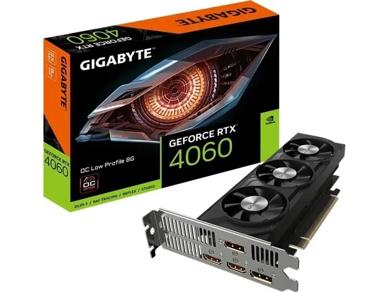 Gigabyte GeForce RTX 4060 8G - OC Edition - grafikkort - GeForce RTX 4060 - 8 GB GDDR6 - PCIe 4.0 lavprofil - 2 x DisplayPort, 2 x HDMI - boks