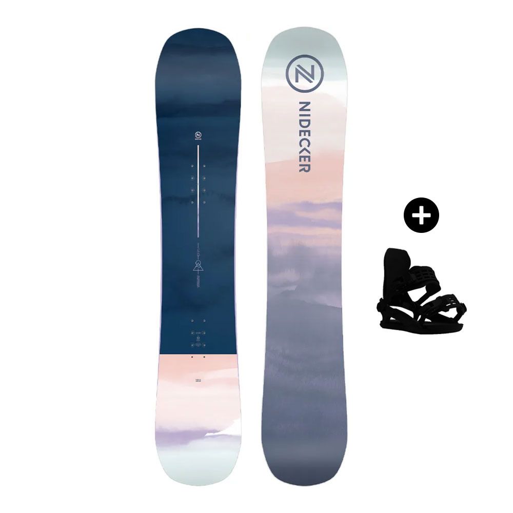 Nidecker ORA - Pack snowboard all mountain Femme blue/pink/pink/grey