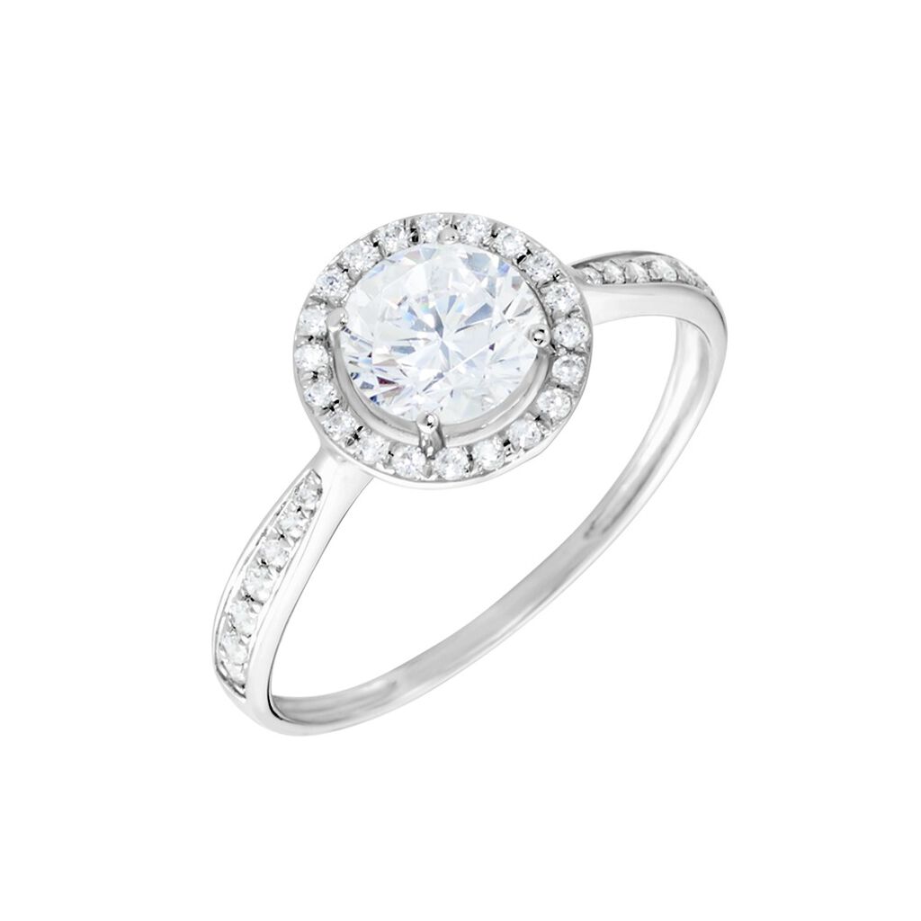 Bague Or Blanc Pelagius Oxyde De Zirconium