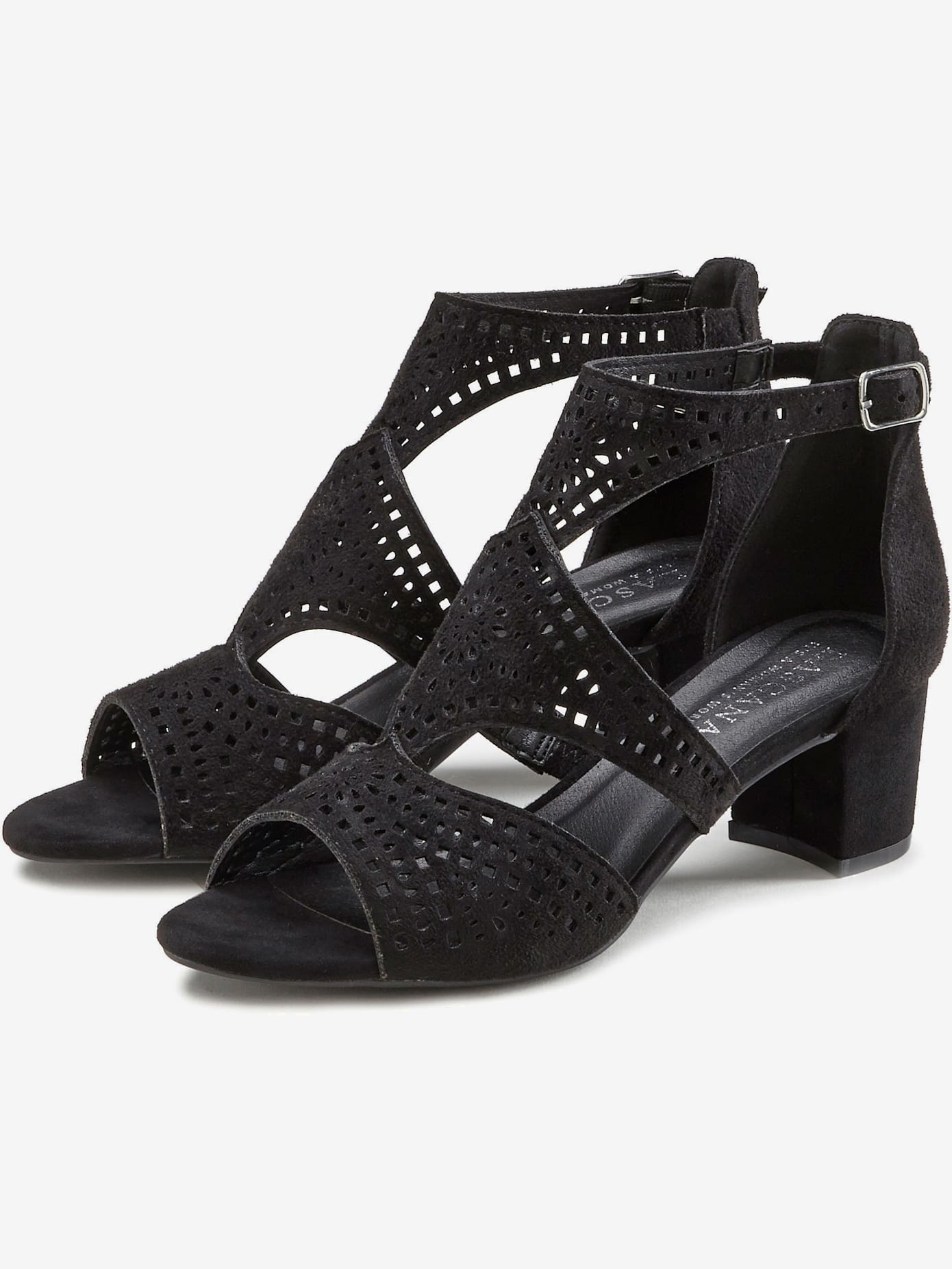 Sandales à brides découpes tendance et talon bottier confortable