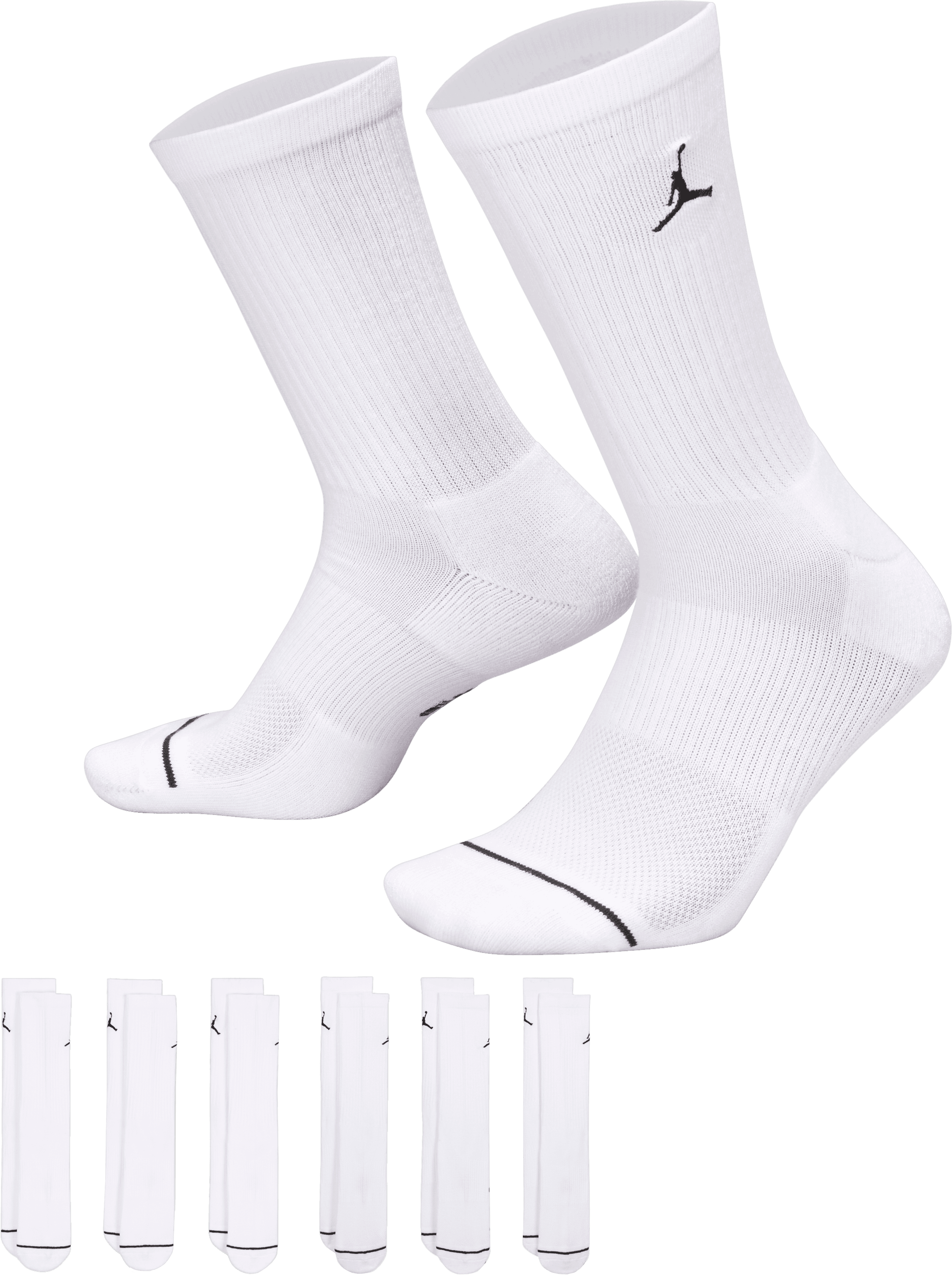 Nike Cush Player Crew 6er Pack Socken Weiss F100