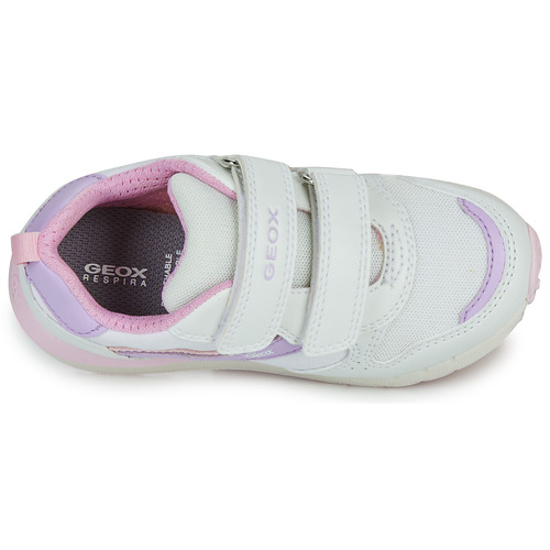 Geox - J FASTICS GIRL - Blanc / Violet