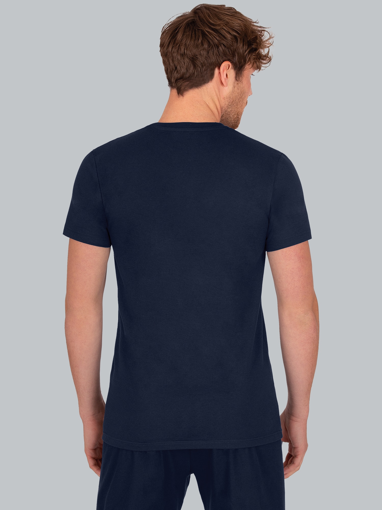 T-Shirt aus Biobaumwolle mit Brusttasche Navy-C2C
