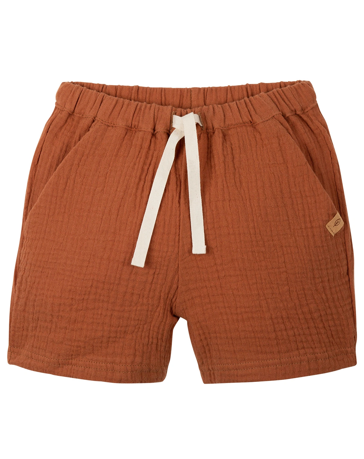 Mull-Shorts SOMMER in karamell