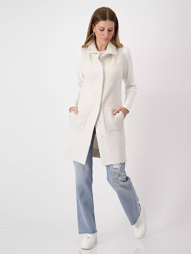 MONARI Strickgilet beige