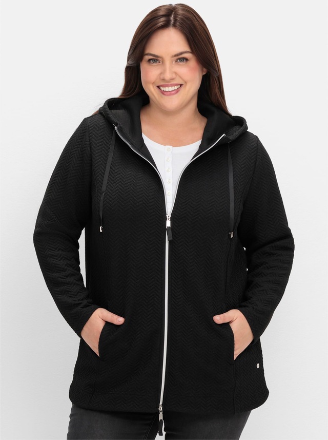Sheego Shirtjacke »Sweatjacke«, 1 Stk.