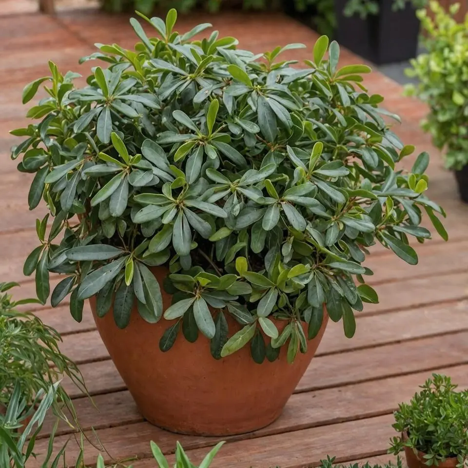 Australische laurier - Pittosporum tobira nanum - Hoogte 30-40cm - ⌀19cm
