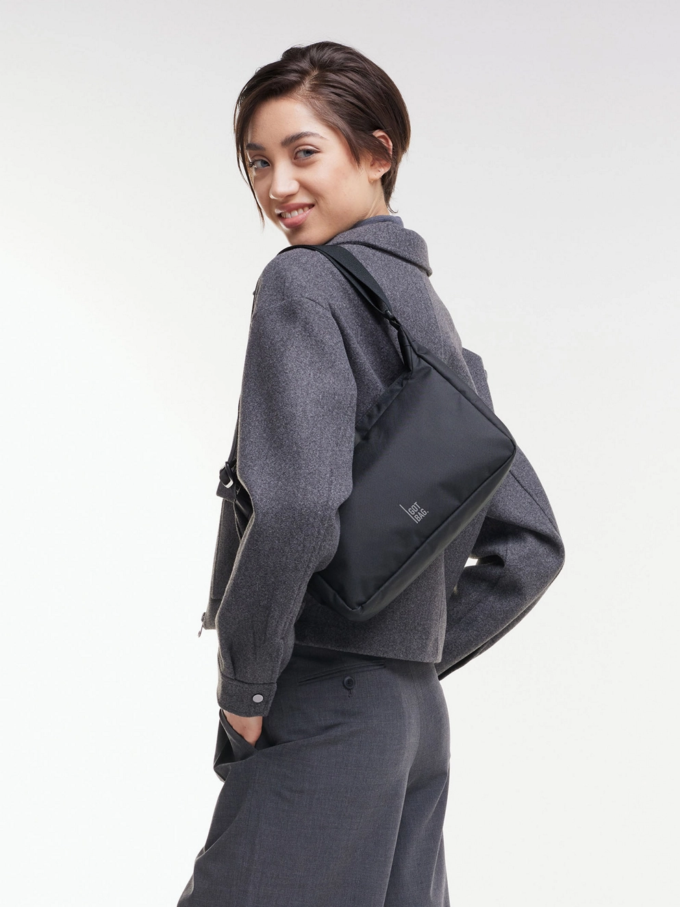 Got Bag Square Bag black monochrome