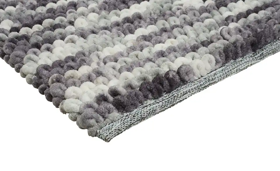 como Badteppich Punto Silbergrau 55x65 cm