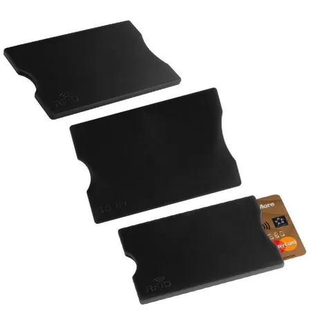 Easy Gifts RFID Kartenetui schwarz, 5 Stück