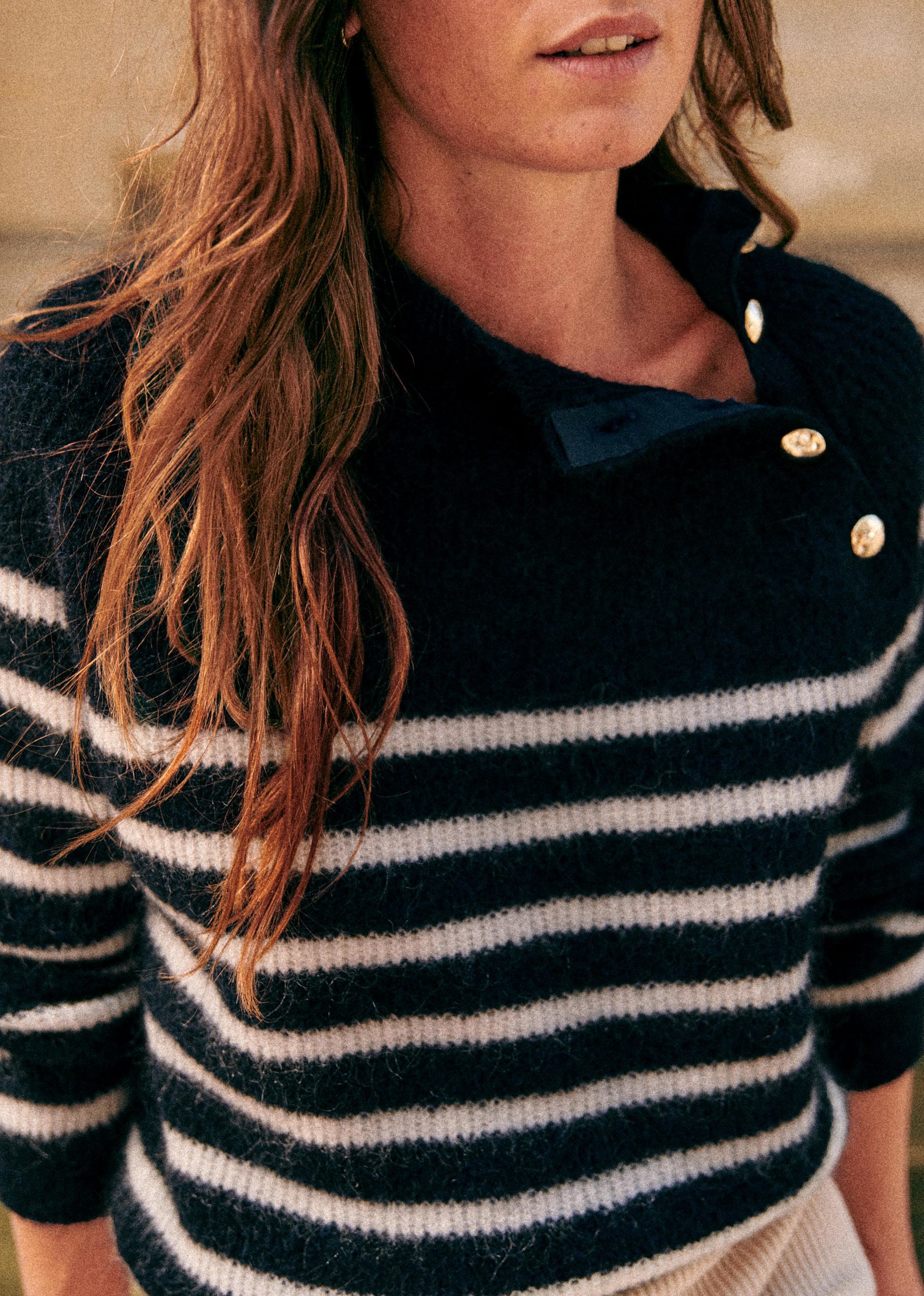 Pull Trudy - Marine / Ecru - E-SHOP/MAILLE 5905459